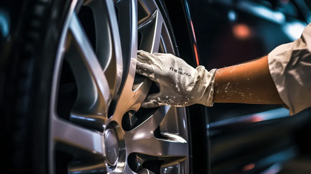 Rinse and Dry the Rims To Clean Your Rims